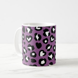 Mug Poster de animal, Léopard Violet, Spots De Cheetah