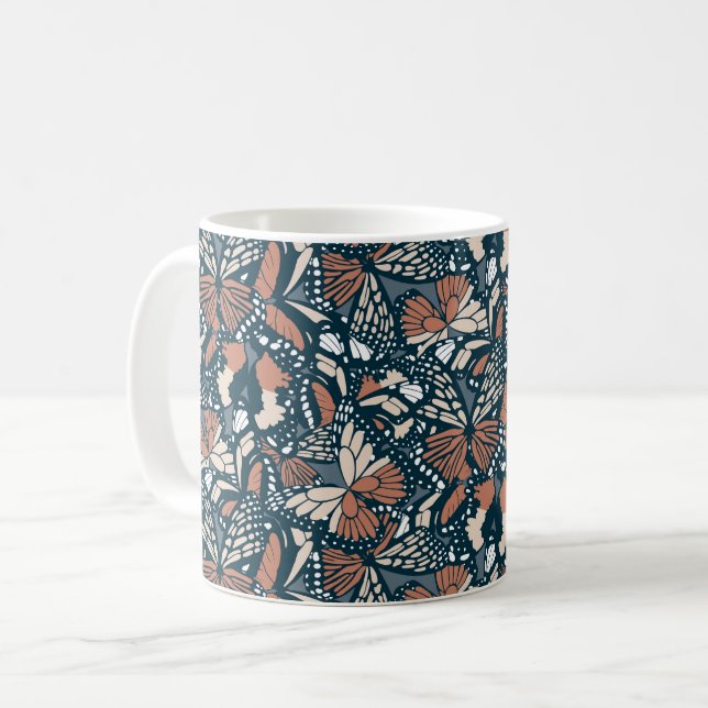Mug Poster de animal papillon monarque 1 (Devant gauche)