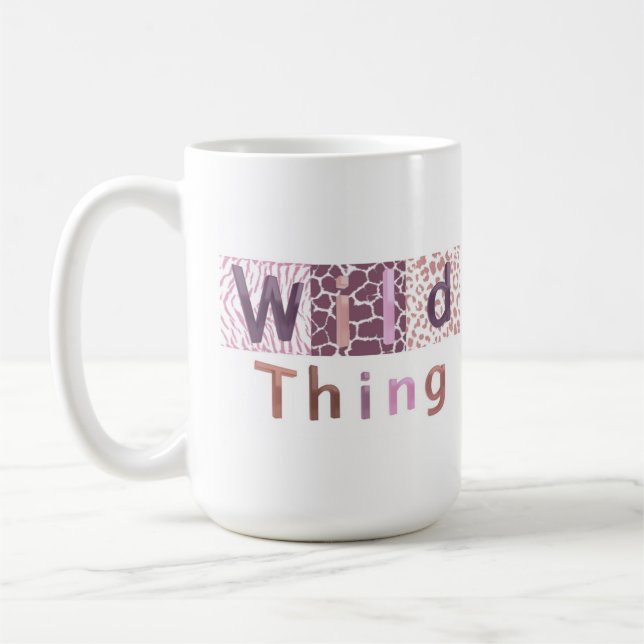 Mug Poster de animal Safari - Wild Thing (Gauche)