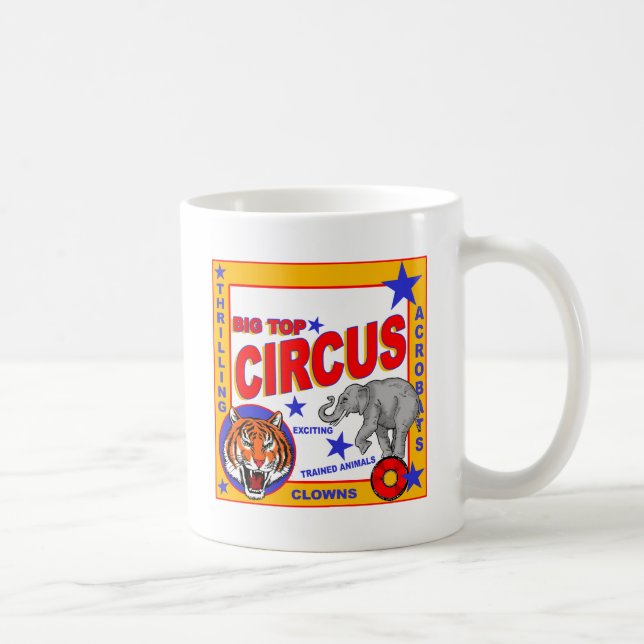 Mug Poster de cirque vintage (Droite)