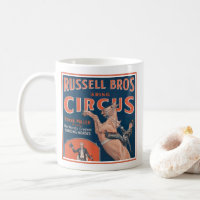 Poster de cirque vintage Russell Brothers.