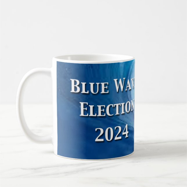 Mug Poster de l'élection Blue Wave 2024 (Gauche)