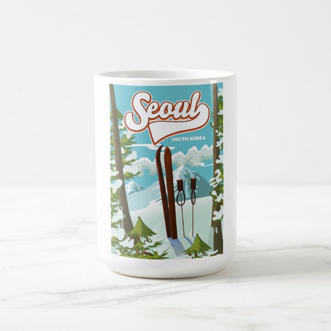 Mug Poster de Séoul Corée du Sud (Centre)