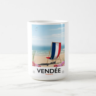 Mug poster de voyage en bord de mer France