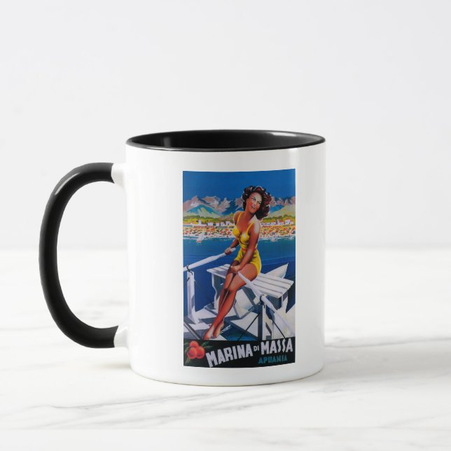 Mug Poster de voyage Massa Marina (Gauche)