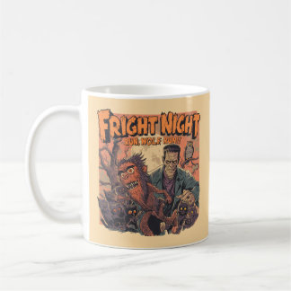 Mug Poster d'horreur nocturne - Retro Werewolf et Mo
