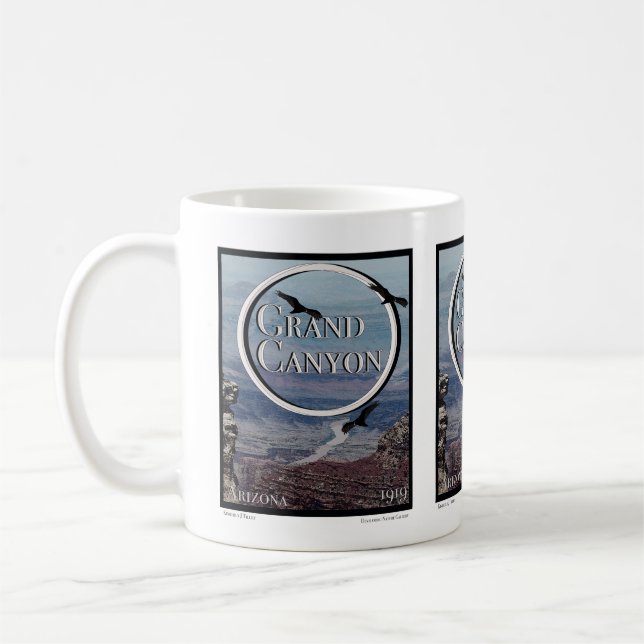 Mug Poster du Grand Canyon (Gauche)