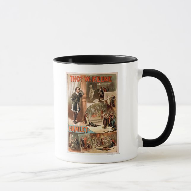 Mug Poster du théâtre William Shakespeare "Hamlet" (Droite)