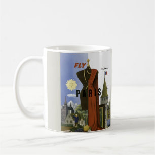 Mug Poster du Vintage voyage Fly Paris France