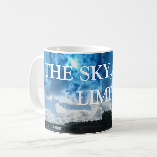 Mug Poster d'un ciel de Londres (Devant gauche)