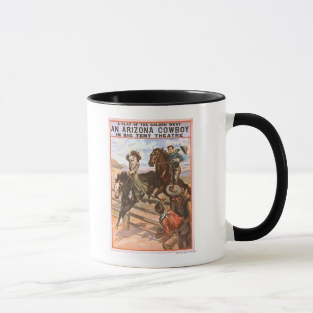 Mug Poster d'un cowboy de l'Arizona dans Big Tent Thea (Droite)