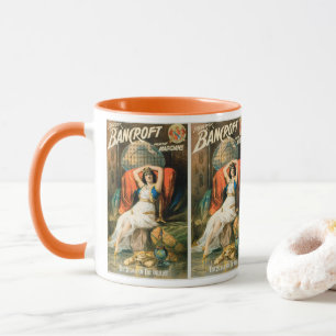 Mug Poster magique vintage, Magicien Frederick Bancrof
