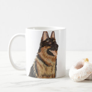 Mug Poster peint allemand Shepard Portrait