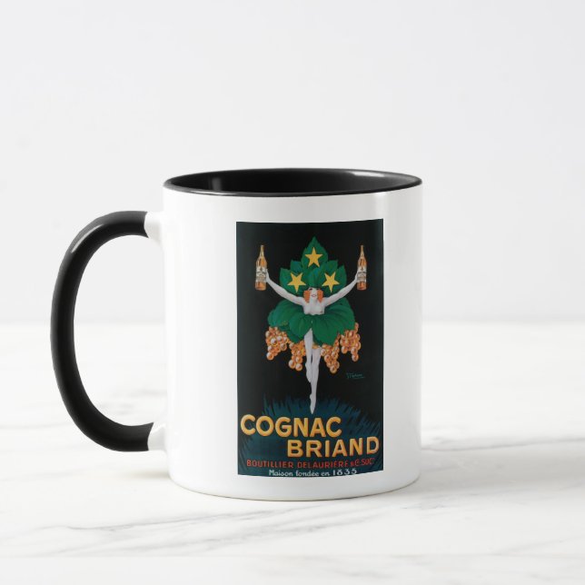 Mug Poster promotionnel de Cognac Briand (Gauche)