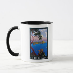 Mug Poster promotionnel de voyage du lac de Garde