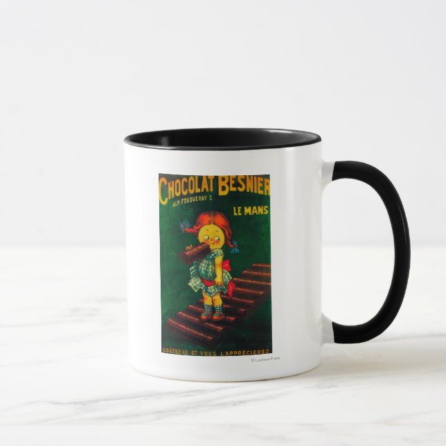 Mug Poster promotionnel du chocolat Besnier (Droite)
