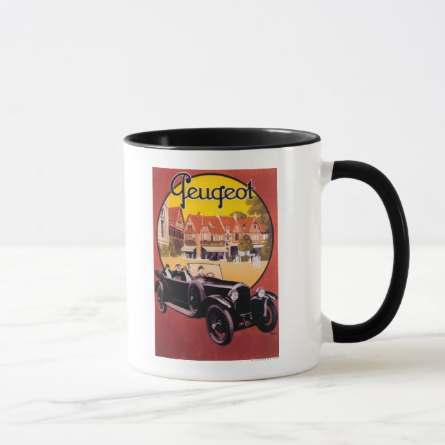 Mug Poster promotionnel Peugeot Automobile (Droite)