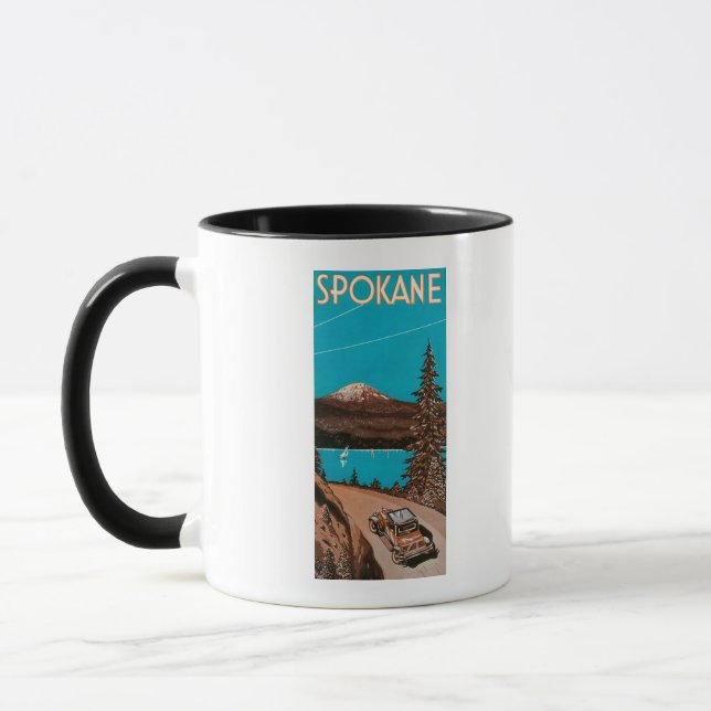Mug Poster publicitaire Spokane #2Spokane, WA (Gauche)