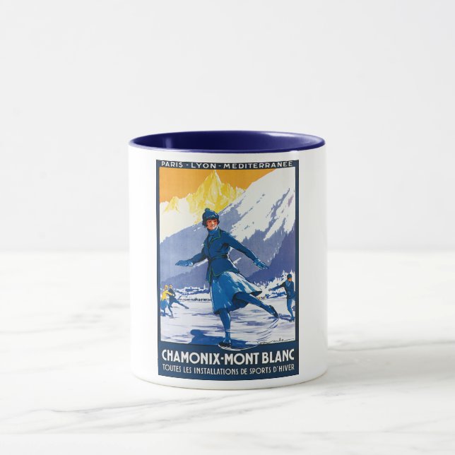 Mug Poster vintage Chamonix - Mont Blanc (Centre)