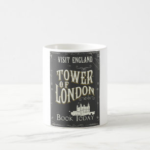 Mug Poster vintage de la Tour de Londres Angleterre