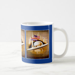 Mug Poster vintage de ligne Hambourg-Amerika
