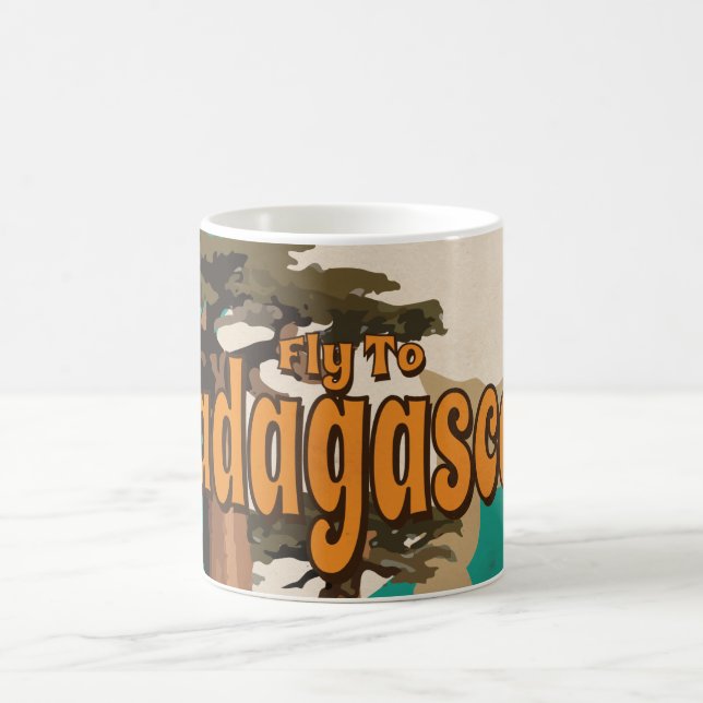 Mug Poster vintage de vacances - Voyage à Madagascar (Centre)