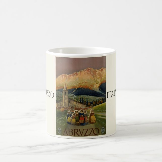 Mug Poster vintage des Abruzzes (Centre)