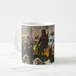 Mug Poster vintage D'Un Entraîneur Piloté Par Un Singe