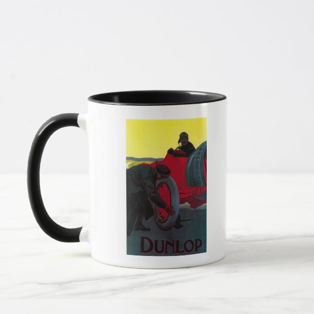 Mug Poster Vintage Dunlop Europe (Gauche)