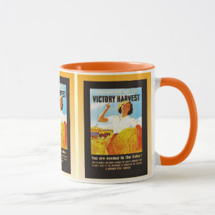 Mug Poster vintage, récolte de victoire, la deuxième