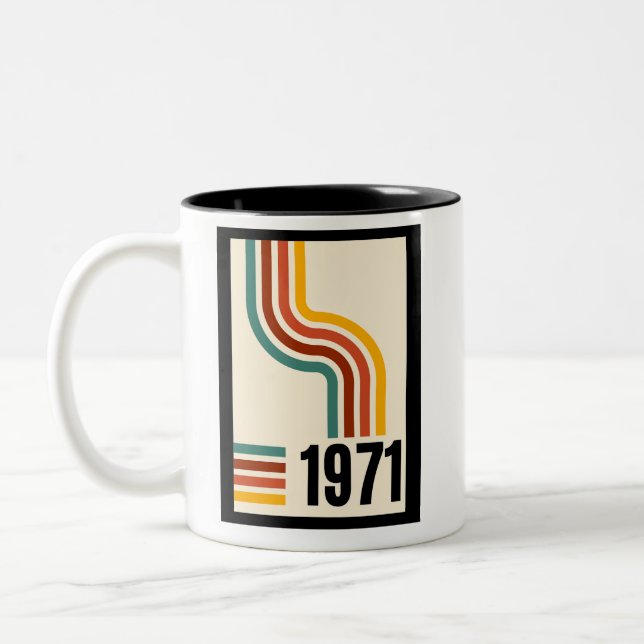 Mug Poster vintage rétro 1971 (Gauche)