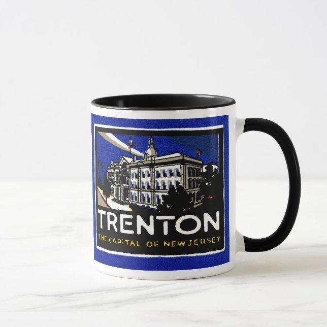 Mug Poster vintage Trenton NJ (Droite)