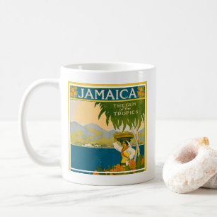 Mug Poster Vintage voyage Pour La Jamaïque