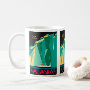 Mug Poster Vintage voyage, Taku Glacier, Alaska