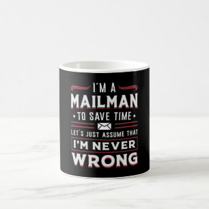 Mug Postman Post Mail Mailman Day Livraison Idée cadea