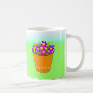 Mug Pot à fleurs lunaires