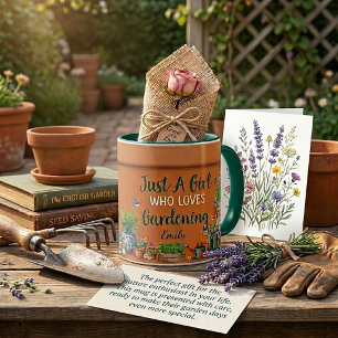 Mug Pot de fleurs jardinage personnalisé