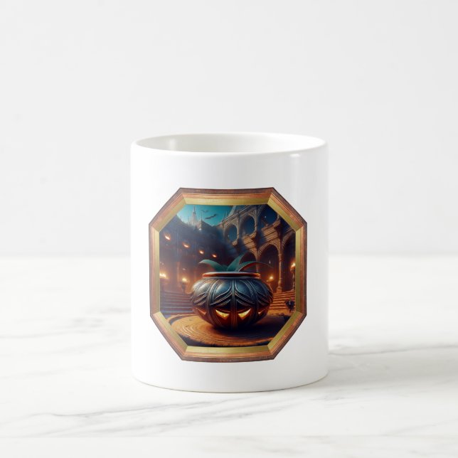 Mug Pot de fleurs suspect dans la cour (Centre)