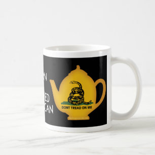 Mug Pot de thé : Américain né et brassé sur le noir