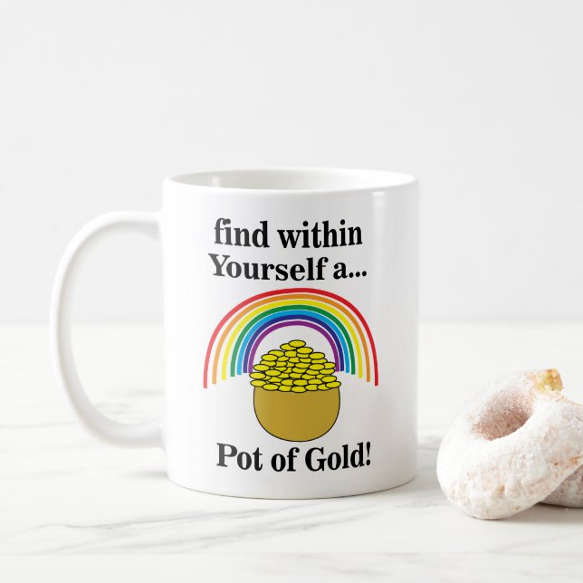 Mug Pot D'or En Vous-Même Saint Patrick's Day  (Avec donut)