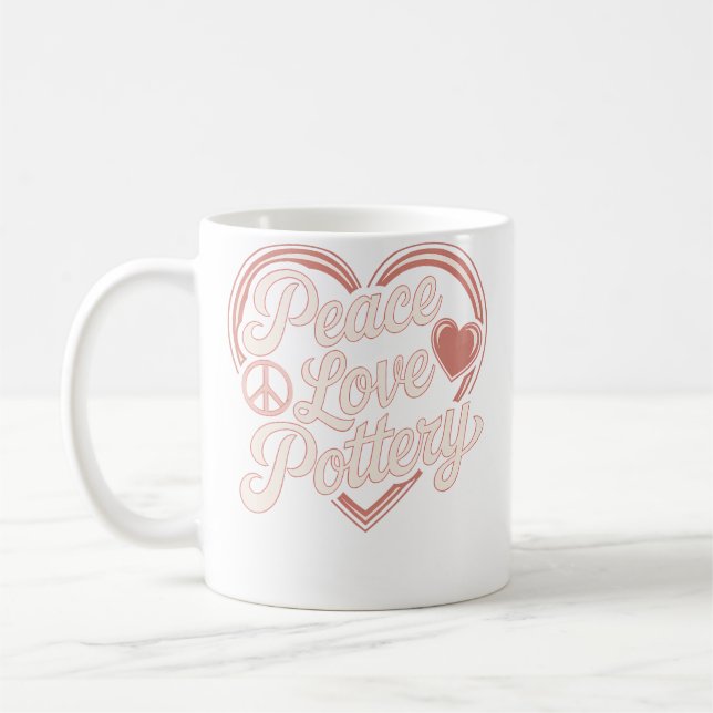 Mug Poterie Paix Amour (Gauche)