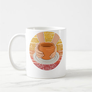 Mug Poterie Rétro Roue de Poterie Amateur de Hobby