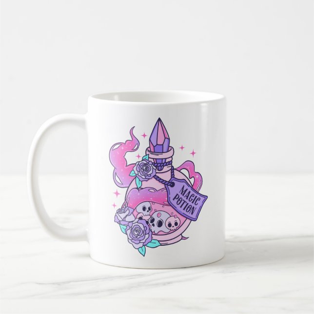 Mug Potion magique Cute Rose Halloween Potion bouteill (Gauche)
