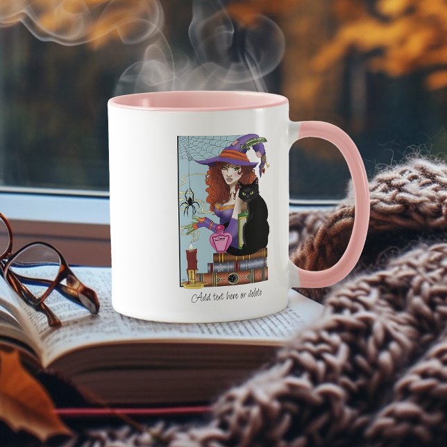Mug Potions de sorcières de livres de chats (Créateur téléchargé)