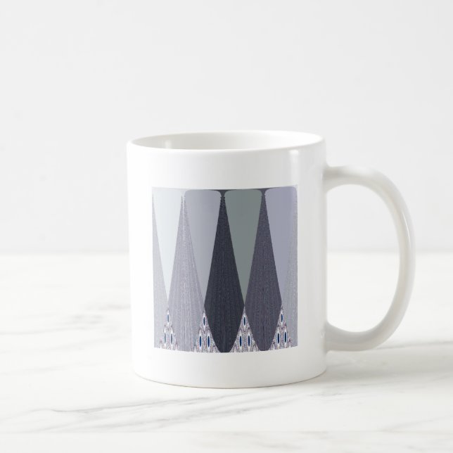 Mug Pots Chevron Gris Cendré Imprimer (Droite)