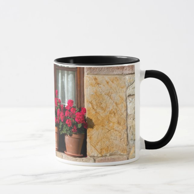 Mug Pots de fleurs de fenêtre dans le village (Droite)
