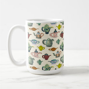 Mug Pots de thé dans un joli motif