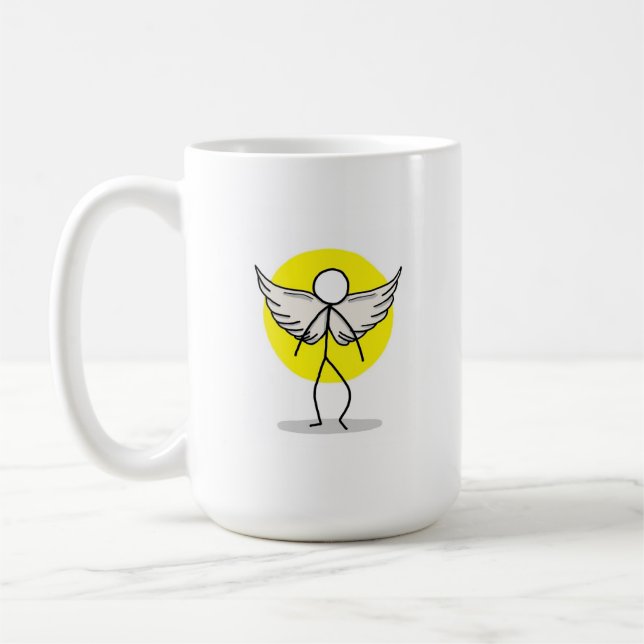 Mug Poubelle à café Inspirational Angel 15oz (Gauche)