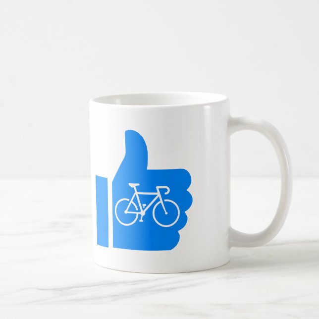 Mug Pouces vers le haut Cyclisme (Droite)