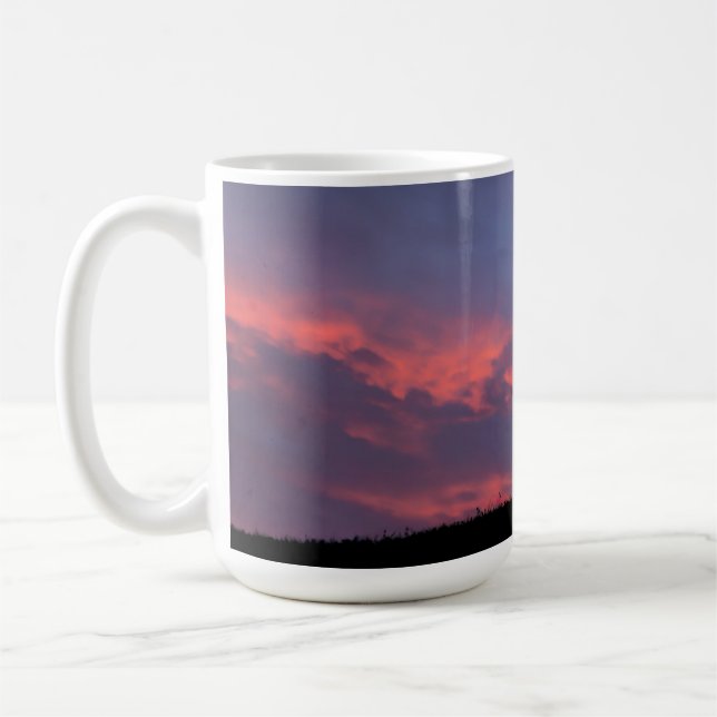 Mug Poulain de Pur Sang Silhouetté au Lever du Soleil (Gauche)